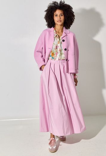 Lichtroze plooirok met zakken Curvato Max Mara Weekend