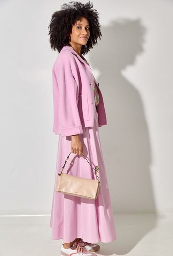 Lichtroze plooirok met zakken Curvato Max Mara Weekend