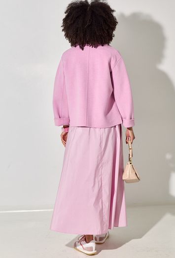 Lichtroze plooirok met zakken Curvato Max Mara Weekend