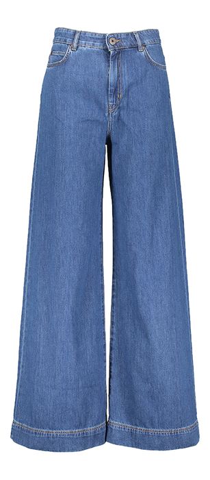 Donkerblauwe wide fit jeans Vega Max Mara