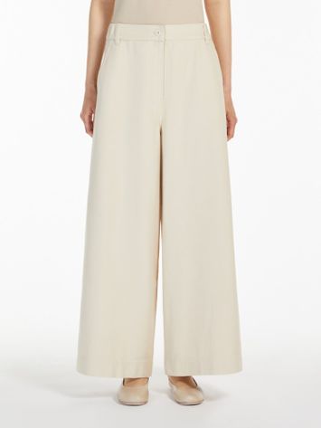 Beige wide leg jeans Disco Max Mara 