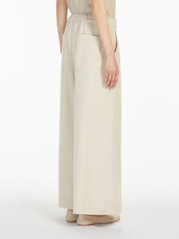 Beige wide leg jeans Disco Max Mara 