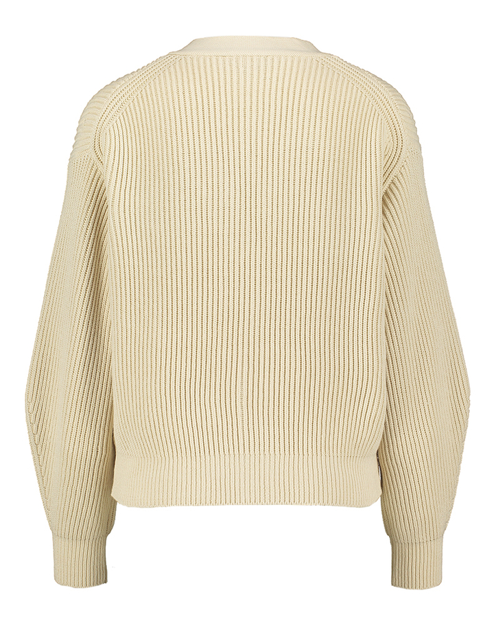 Beige gebreide cardigan met knopen Nirvana Max Mara 