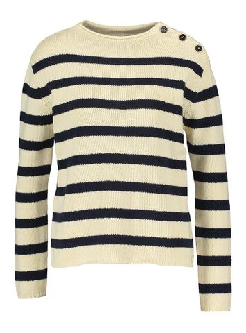 Beige trui met blauwe strepen Vibo Max Mara 