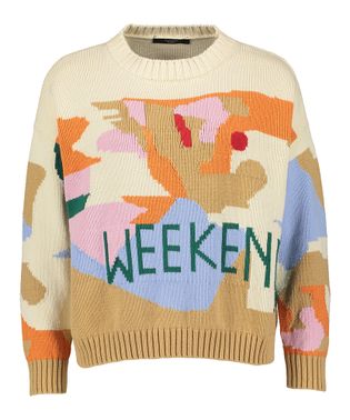 Max Mara Weekend Multi-color trui met ronde hals en lange mouwen Max Mara