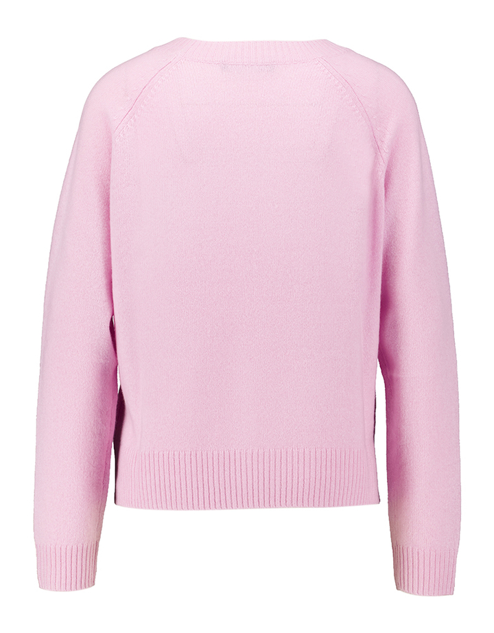Roze pull in cashmere met ronde hals Tago Max Mara Weekend