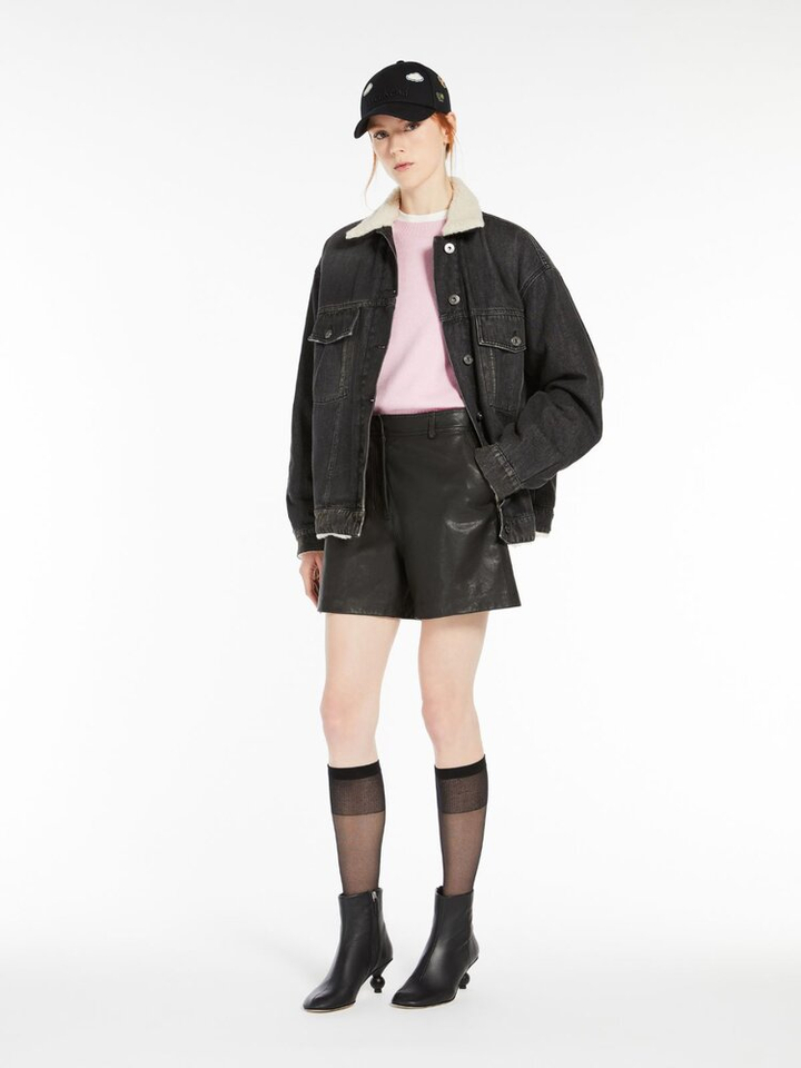 Roze pull in cashmere met ronde hals Tago Max Mara Weekend