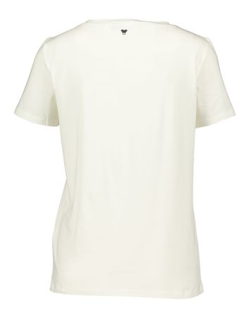 Creme kleurige basis t-shirt Max Mara 