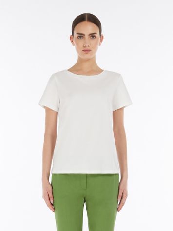 Creme kleurige basis t-shirt Max Mara 