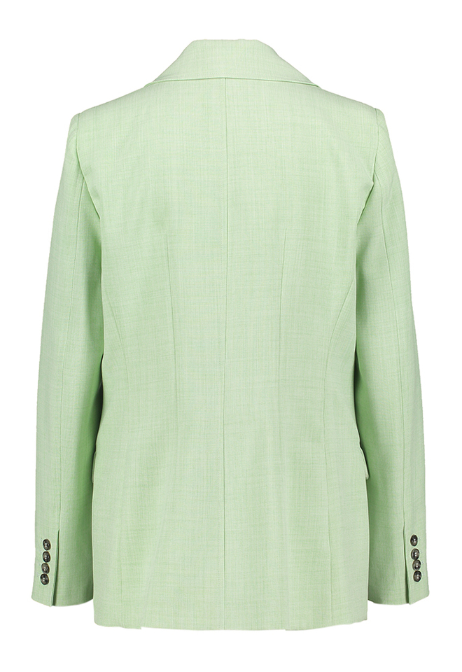 Lichtgroene geklede blazer Mogol Marella