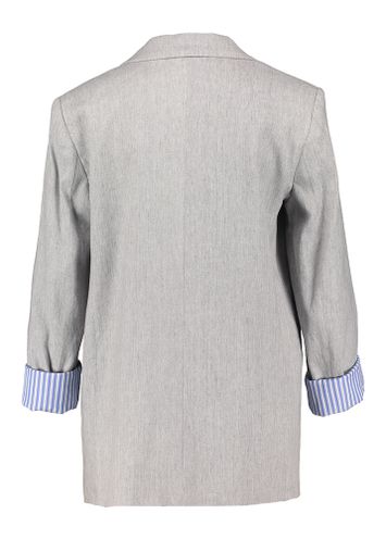 Grijs kleurige linnen blazer Impetto Marella