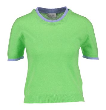 Groene wollen trui met ronde boord Orlando Marella