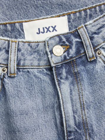 Blauwe jeans loose fit hoge taille JJXX