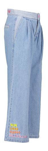 Blauwe wijde jeans met bandplooi Billieblush