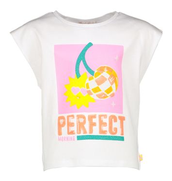 Witte katoenen t-shirt met print Billieblush 