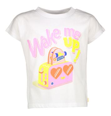 Witte t-shirt met print wake me up Billieblush