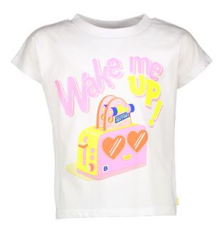 Billieblush Witte t-shirt met print wake me up