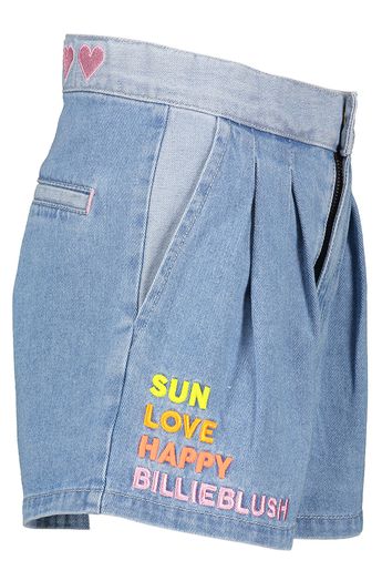 Lichtblauwe wijde short met kleur detail Billieblush
