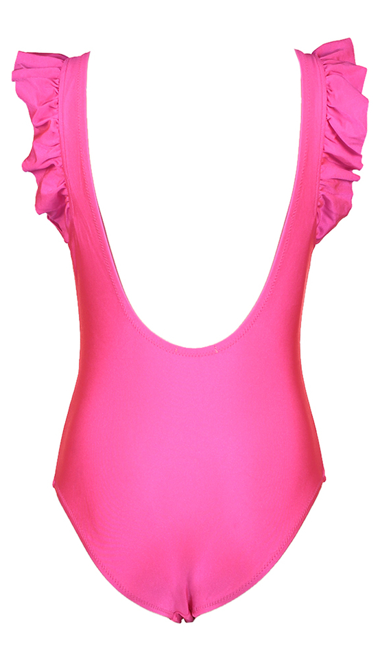 Fluo roze badpak Billieblush 