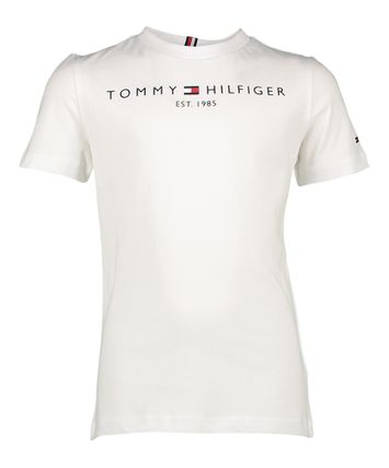 Witte tshirt met logo op de voorzijde Tommy Hilfiger