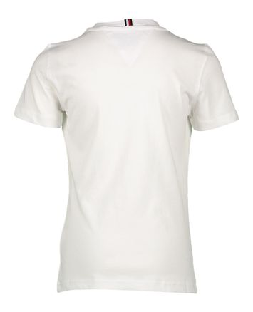 Witte tshirt met logo op de voorzijde Tommy Hilfiger