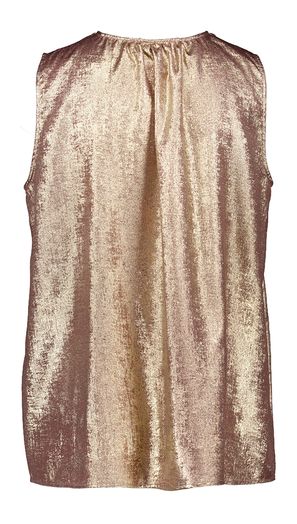 Goudkleurige glanzende bloes Cris Top Momoni
