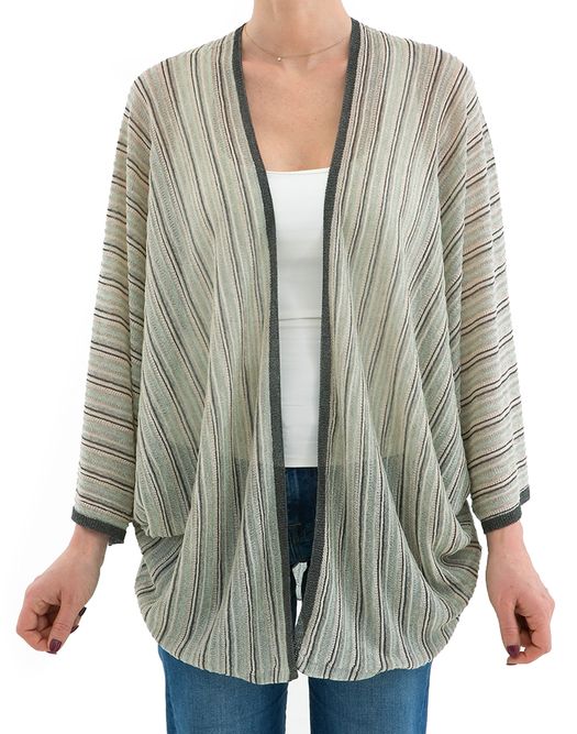 Multicolor gilet met glitterdraad Marambaia Momoni