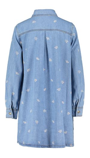 Jeansjurk met bloemetjesmotief Ibiza Dress Numph