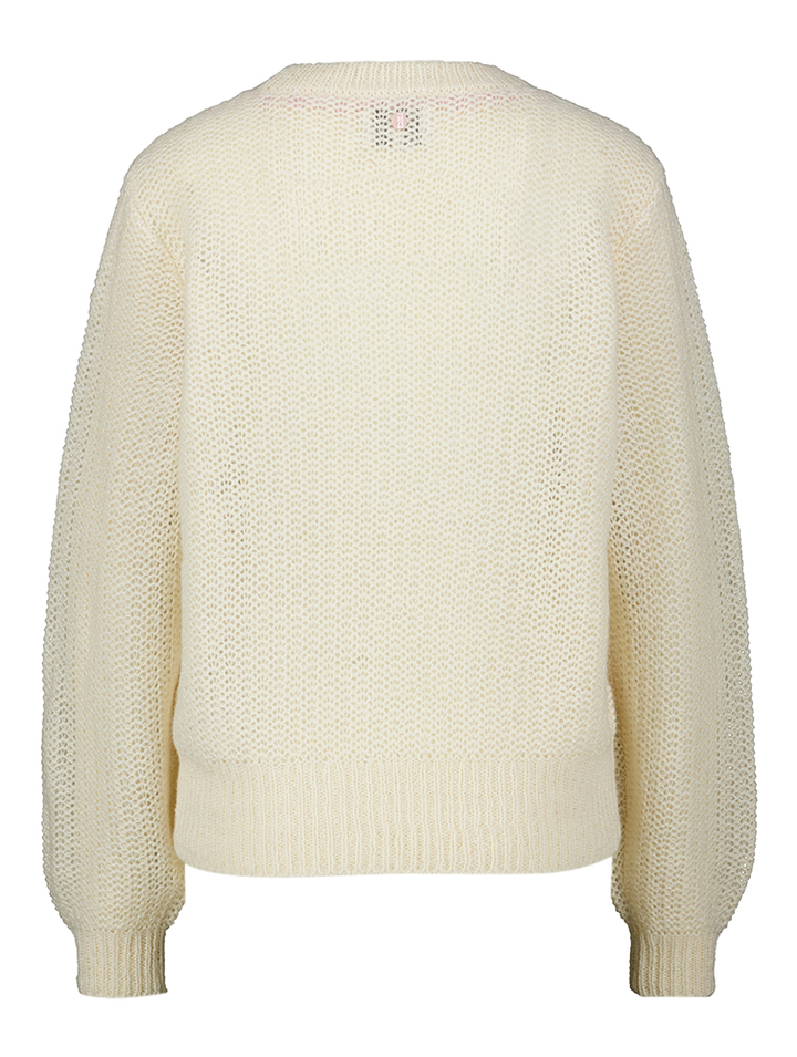 Beige gebreide trui Sidal Numph