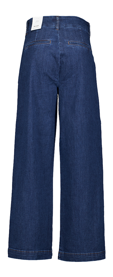 Donkerblauwe wide fit jeans Amber Nümph