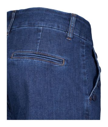 Donkerblauwe wide fit jeans Amber Nümph