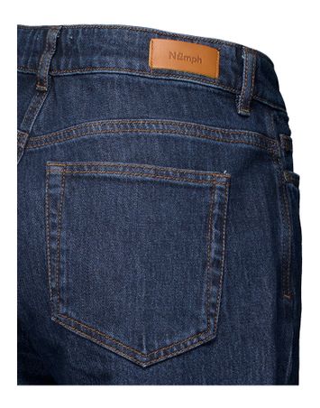Donkerblauwe high rise bootcut jeans London Numph