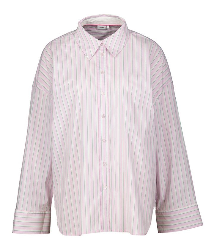 Lichtroze katoenen blousemet strepenmotief Eloise Shirt Numph