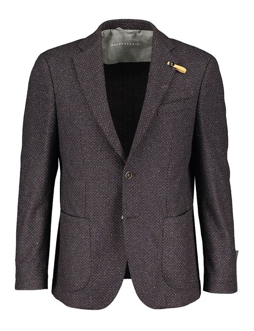 Bruine blazer met print Baldessarini