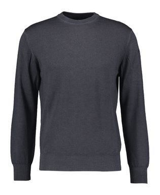 Paul & Shark Donkerblauwe wollen pull met ronde hals