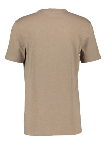 Open brown t-shirt met ronde hals en korte mouwen Hugo Boss