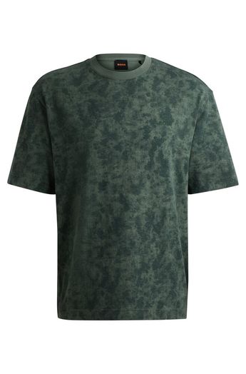 Gevlekte groene t-shirt Hugo Boss