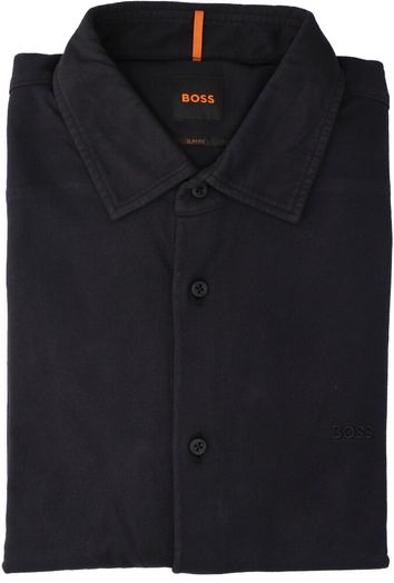 Zwart katoenen hemd ( slim fit) met lange mouwen Hugo Boss