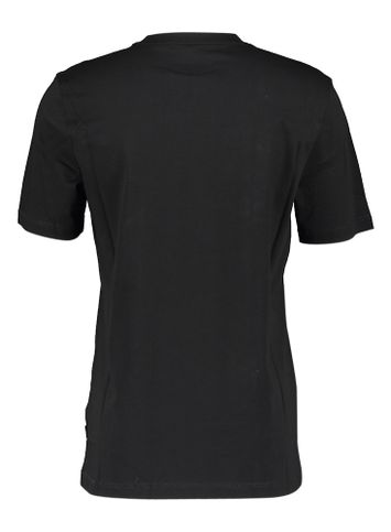 Zwarte katoenen t-shirt met groene opdruk Metropolitan Hugo Boss