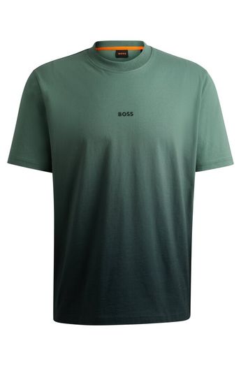 Open green t-shirt met korte mouwen Hugo Boss