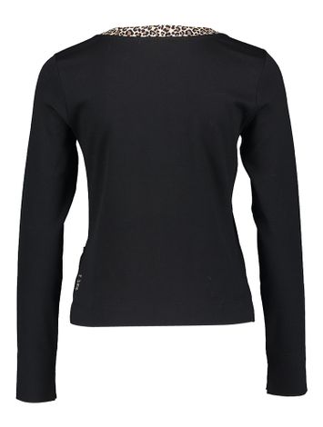 Zwarte blazer met dierenprint Marccain Sport