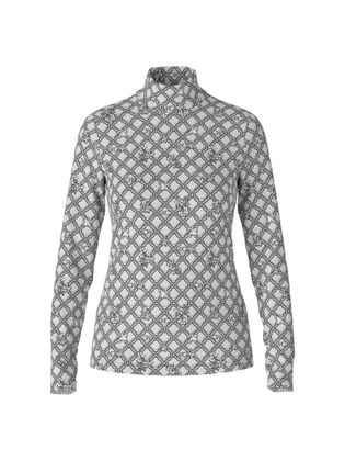 Marc Cain sports Zwart witte aansluitende t-shirt met print Marc Cain Sport