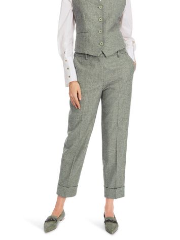 Beige multicolor wollen broek Marccain