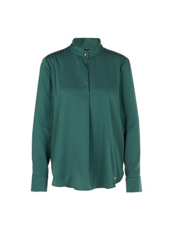 Groene bloes met rechtopstaande kraag Marccain 