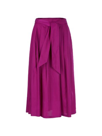 Fuchsia plooirok met lint in de taille Marc Cain collections