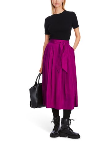 Fuchsia plooirok met lint in de taille Marc Cain collections