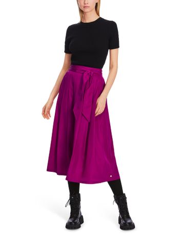 Fuchsia plooirok met lint in de taille Marc Cain collections