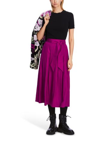 Fuchsia plooirok met lint in de taille Marc Cain collections