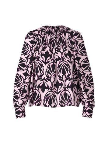 Licht roze bloes met zwarte print Marc Cain Collection