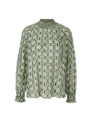 Marc Cain collections Multicolor losvallende blouse in print